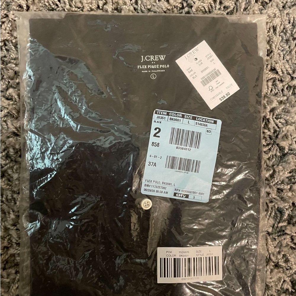 JCrew - mens polo - black